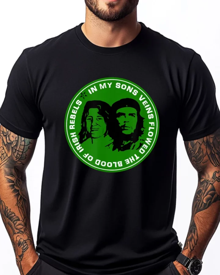 Bobby Sands & Che Guevara Irish Rebel Heroes Tribute T-Shirt