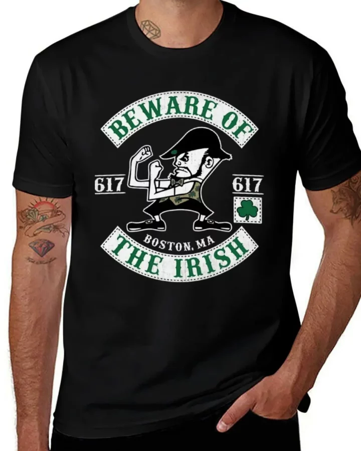 Beware of the Irish – Boston 617 Irish-American T-Shirt
