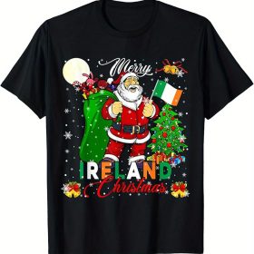 Santa Ireland T-Shirt – Merry Christmas Irish Gift Tee