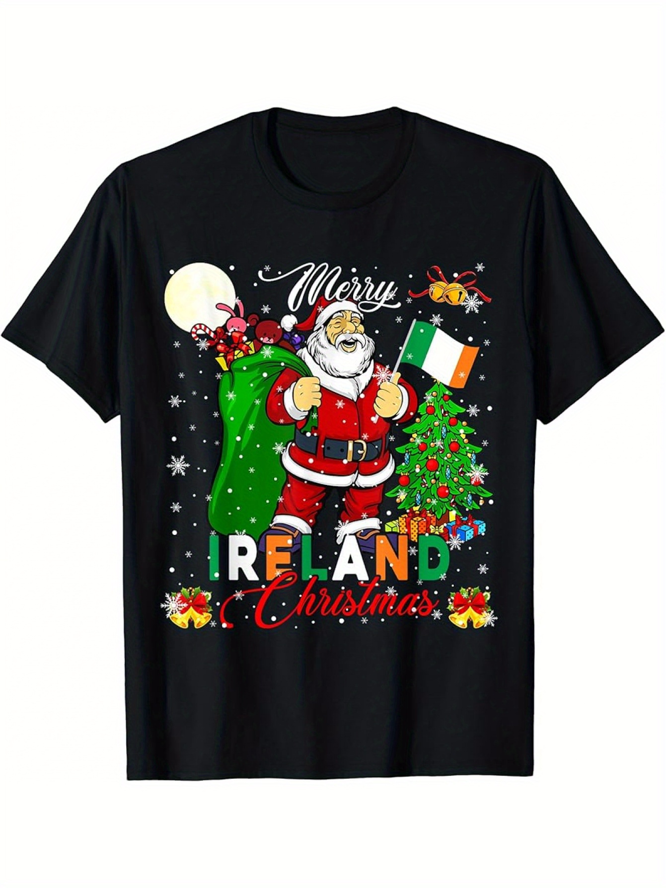 Santa Ireland T-Shirt – Merry Christmas Irish Gift Tee Santa Ireland T-Shirt – Merry Christmas Irish Gift Tee