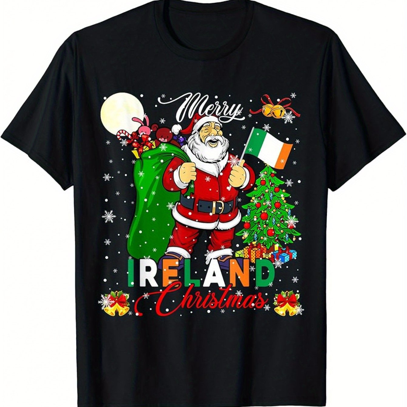 Santa Ireland T-Shirt – Merry Christmas Irish Gift Tee Santa Ireland T-Shirt – Merry Christmas Irish Gift Tee - Image 6