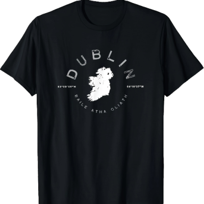 Baile Átha Cliath Irish Map Tee