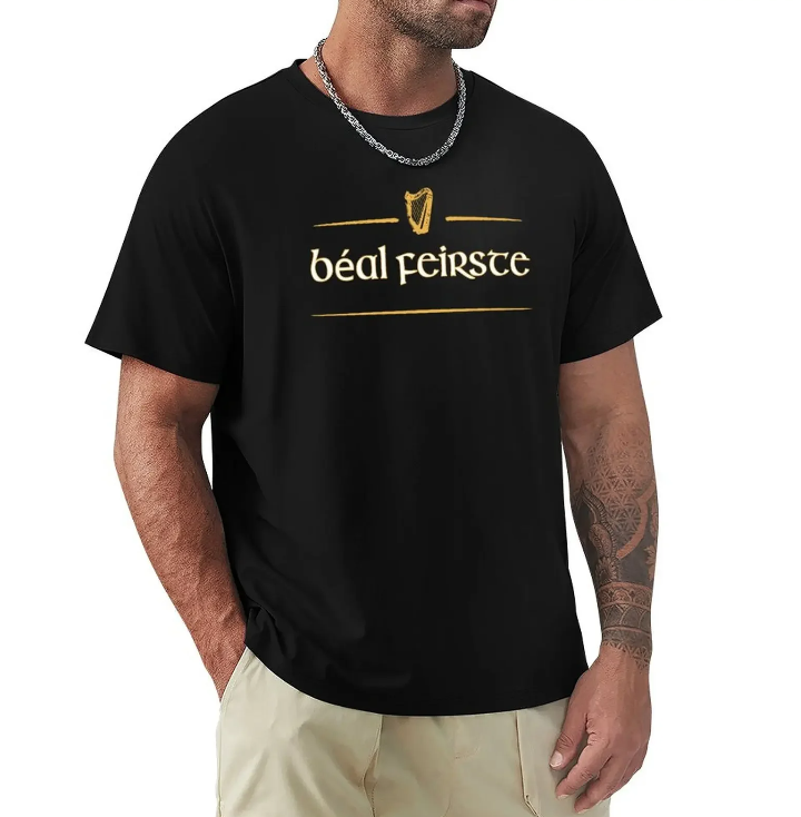 Béal Feirste Irish T-shirt – Celebrate Belfast’s Pride