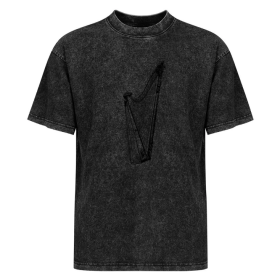 Black Irish Harp T-shirt – Subtle Celtic Style Black Irish Harp T-shirt – Subtle Celtic Style