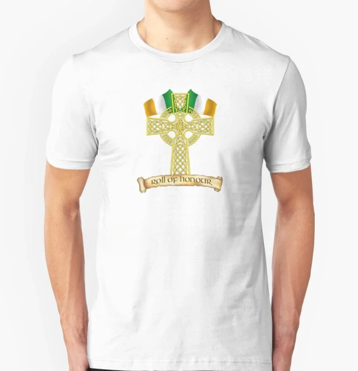 Celtic Cross Roll of Honour Irish Heritage T-shirt