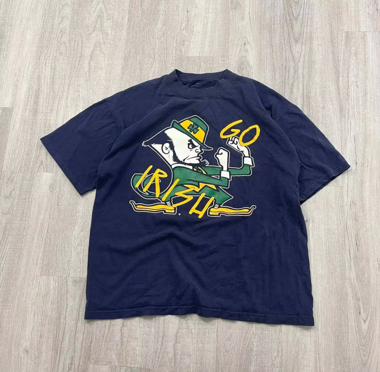 Go Irish Vintage Notre Dame Fighting Irish T-Shirt Go Irish Vintage Notre Dame Fighting Irish T-Shirt