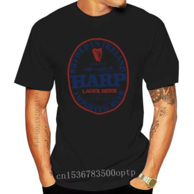 Harp Lager Beer T-shirt - Vintage Irish Brewed Design