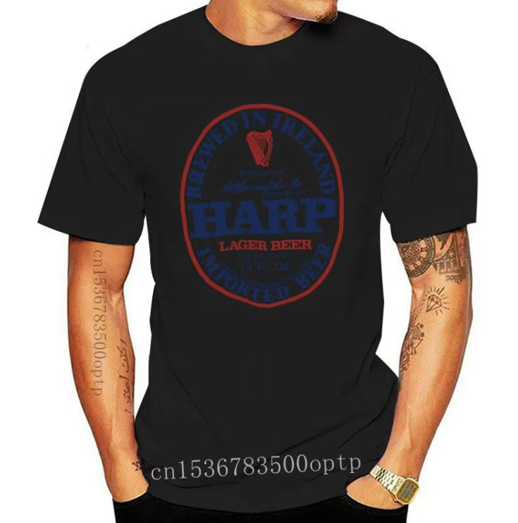 Harp Lager Beer T-shirt - Vintage Irish Brewed Design Harp Lager Beer T-shirt - Vintage Irish Brewed Design
