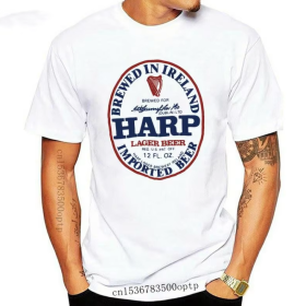 Harp Lager Beer T-shirt - Vintage Irish Brewed Design Harp Lager Beer T-shirt