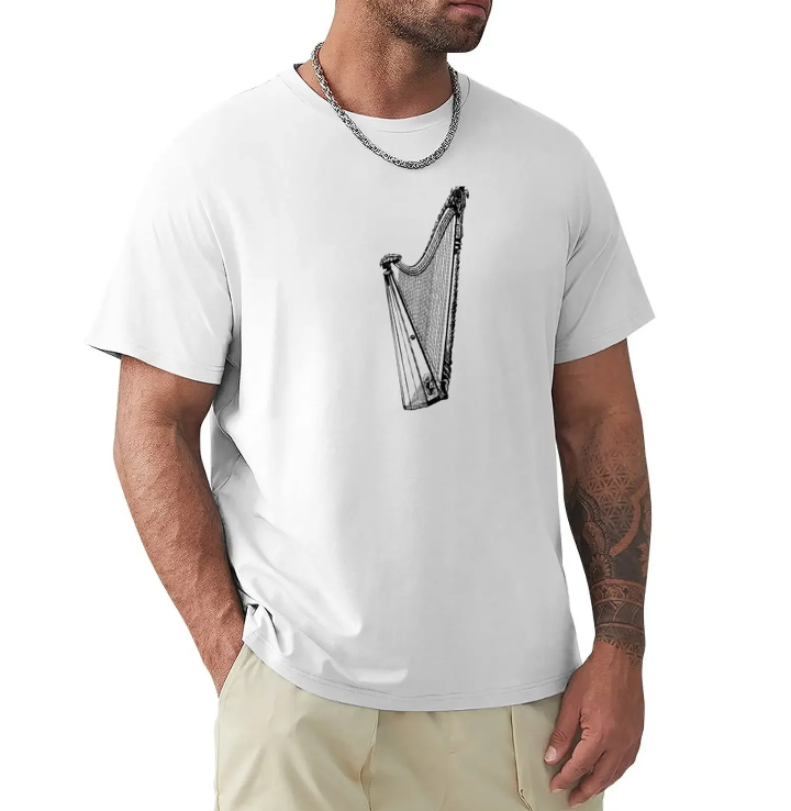 Irish Harp Symbol Heritage Music T-shirt