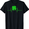 Irish Heartbeat Clover T-shirt – Celebrate Irish Pride and Culture