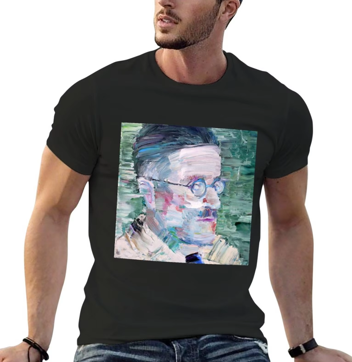 James Joyce Abstract Portrait T-shirt