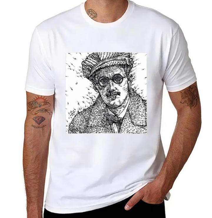 James Joyce Line Art T-shirt