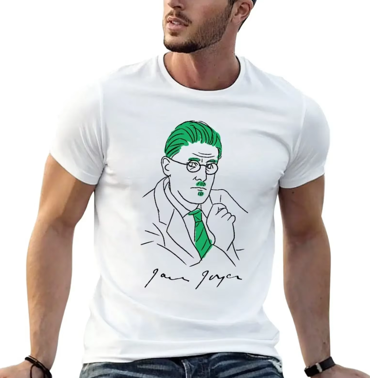 James Joyce Minimalist Line Art T-shirt