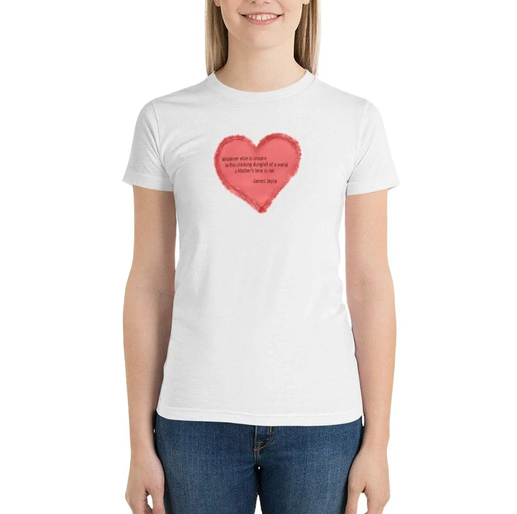 James Joyce Quote Heart T-shirt – Celebrate Irish Literary Romance James Joyce Quote Heart T-shirt