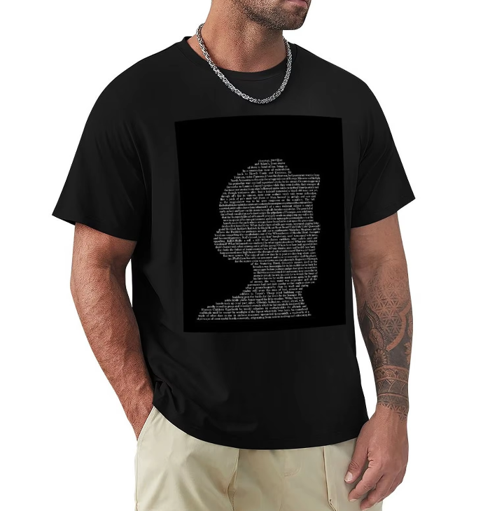 James Joyce Silhouette Text T-shirt – Celebrate Irish Literary Legacy