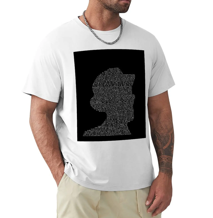 James Joyce Silhouette Text T-shirt