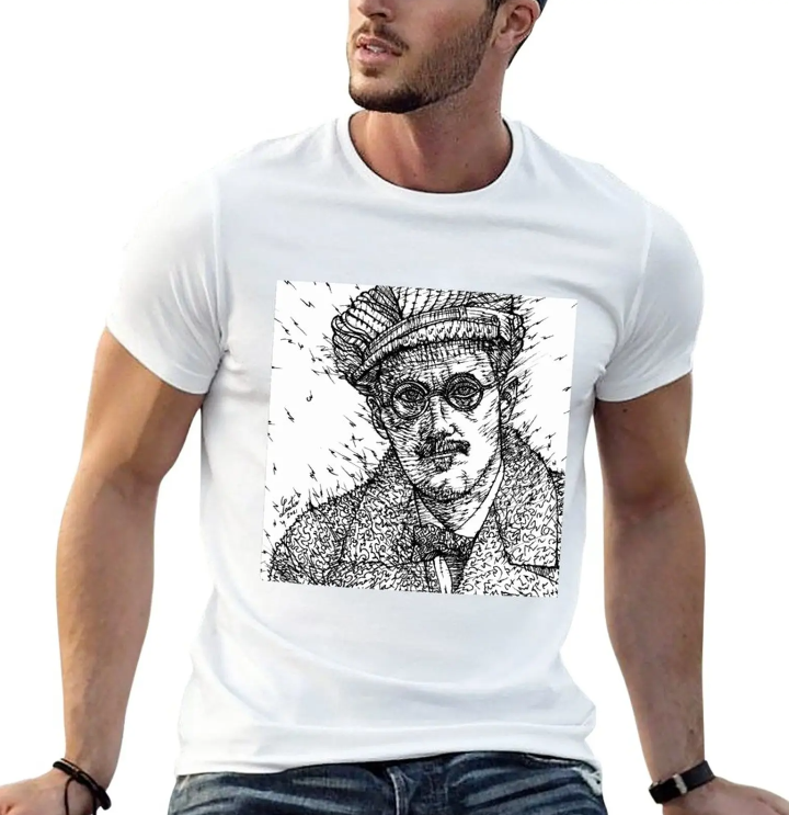 James Joyce Sketch T-shirt – Celebrate Irish Literary Heritage James Joyce Sketch T-shirt
