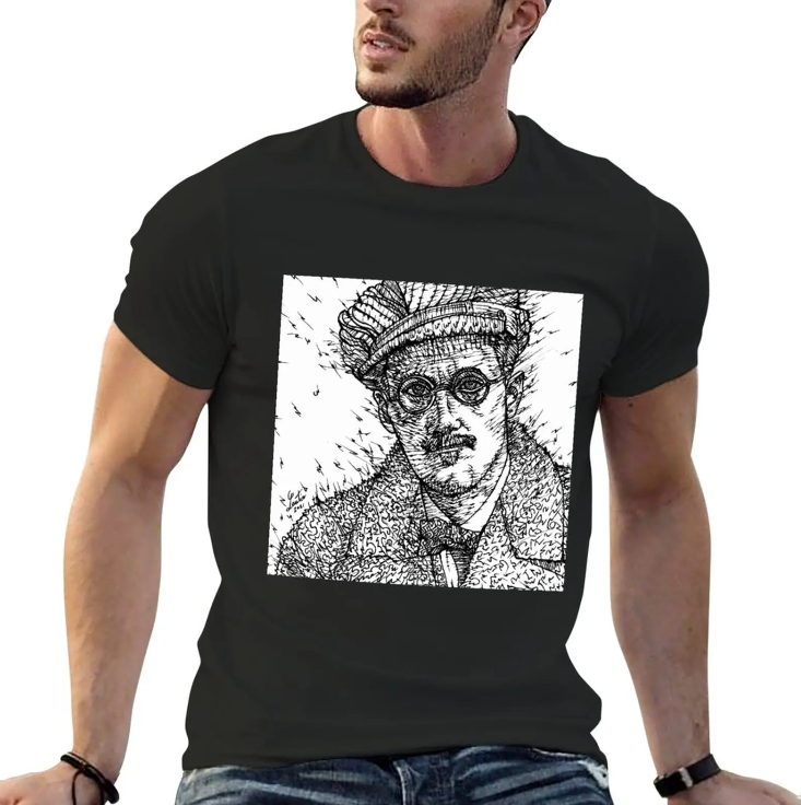 James Joyce Sketch T-shirt – Celebrate Irish Literary Heritage James Joyce Sketch T-shirt