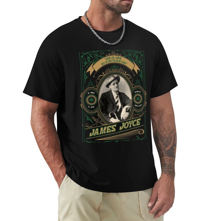 James Joyce Vintage T-shirt – Celebrate Irish Literary Heritage