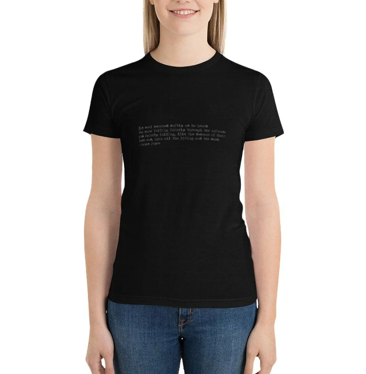 James Joyce the Dead Quote T-shirt – Irish Literary Apparel