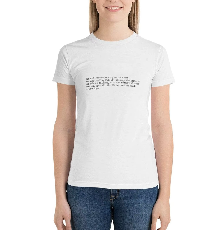 James Joyce the Dead Quote T-shirt
