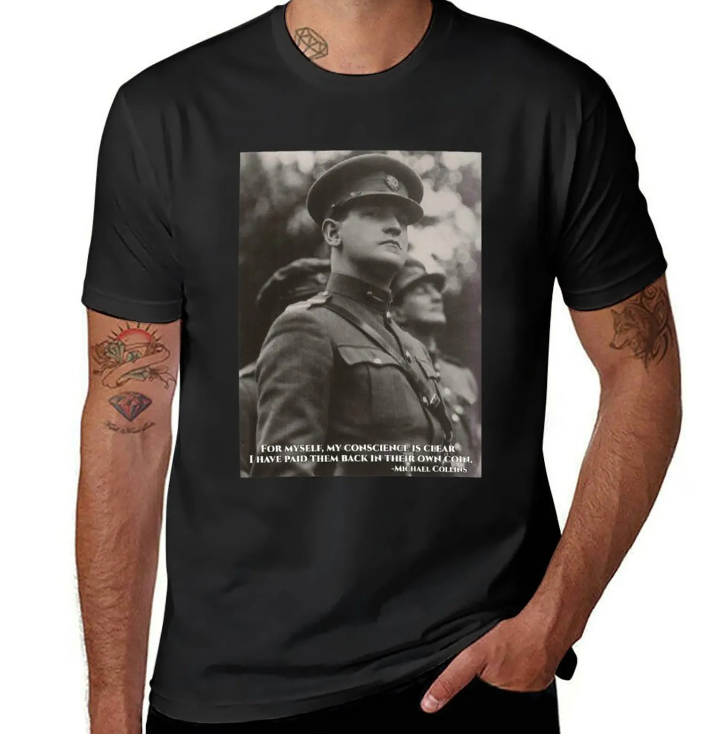 Michael Collins Tribute Revolutionary Leader T-shirt