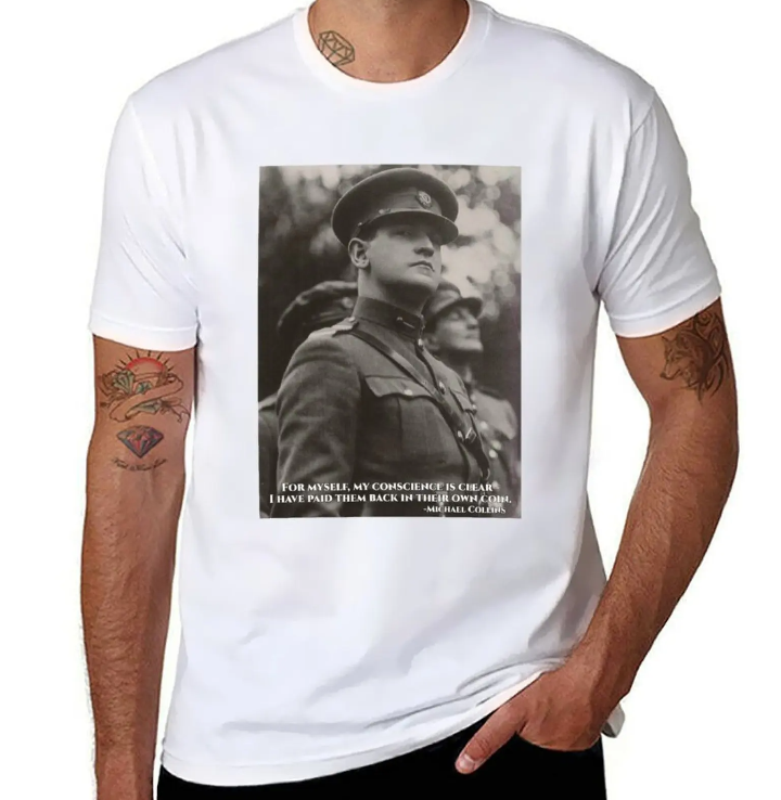Michael Collins Tribute Revolutionary Leader T-shirt