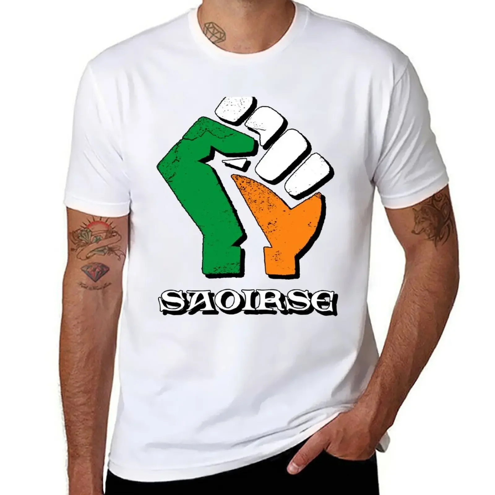 Irish Saoirse Fist Graphic Tee Irish Saoirse Fist Graphic Tee - Image 3