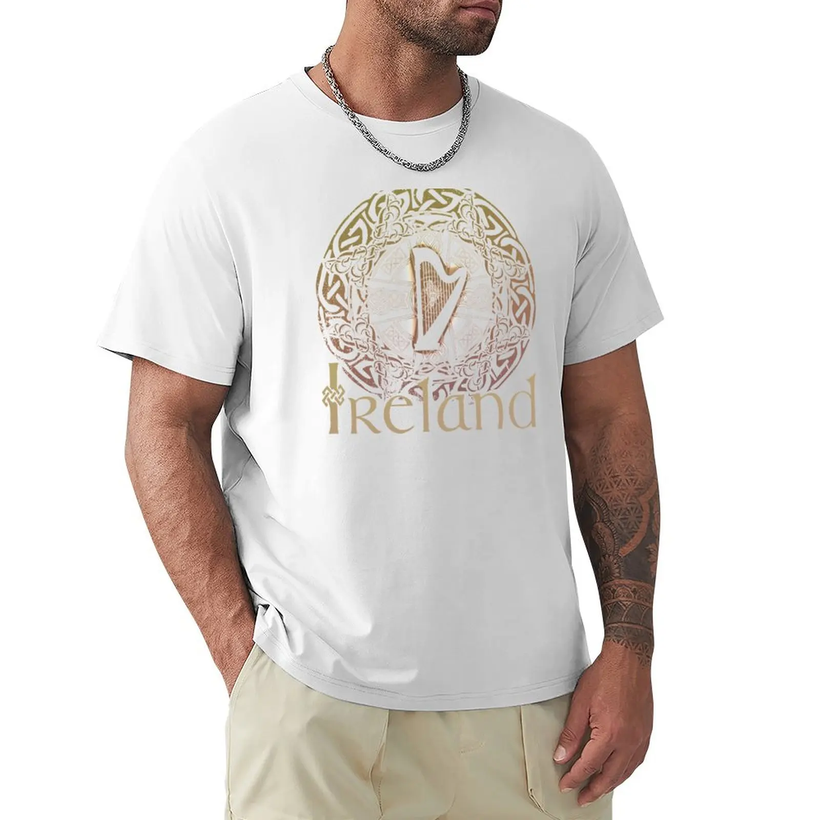 Ireland Celtic Harp Graphic T-shirt Ireland Celtic Harp Graphic T-shirt - Image 2