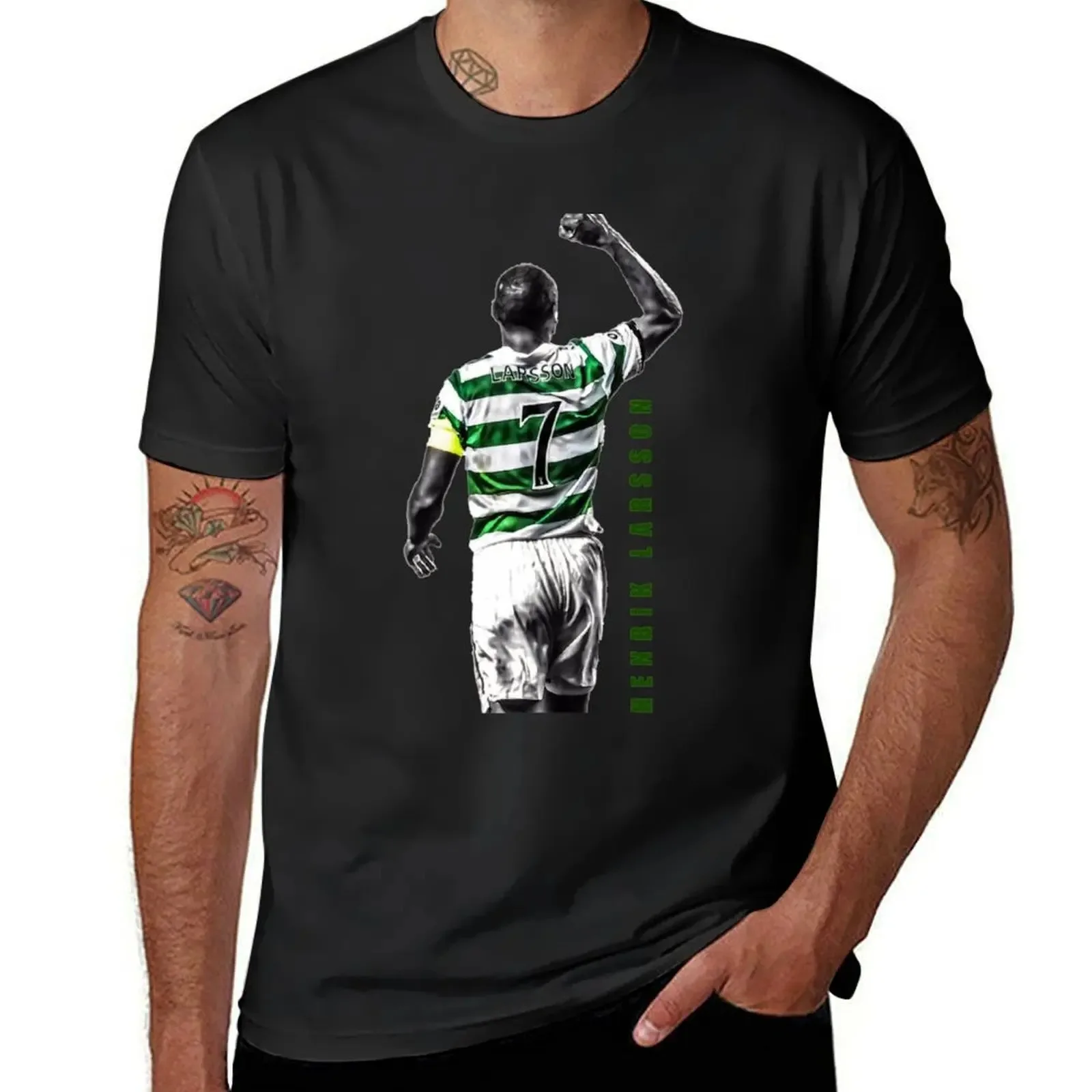 Henrik Larsson Celtic Legend Tribute T-shirt Henrik Larsson Celtic Legend Tribute T-shirt - Image 2