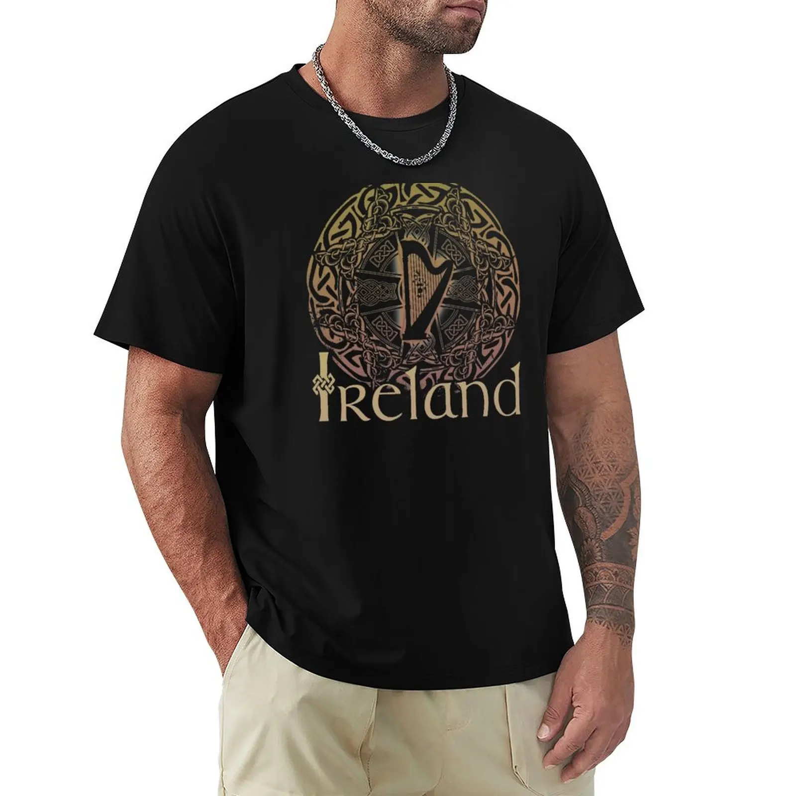Ireland Celtic Harp Graphic T-shirt Ireland Celtic Harp Graphic T-shirt