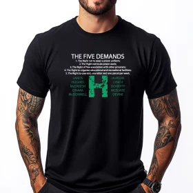 Bobby Sands Hunger Strike 5 Demands T-shirt
