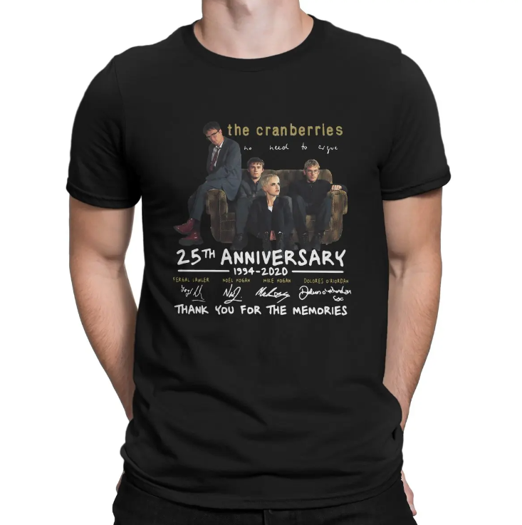 The Cranberries 25th Anniversary T-shirt – Celebrate Irish Rock Legacy The Cranberries 25th Anniversary T-shirt – Celebrate Irish Rock Legacy