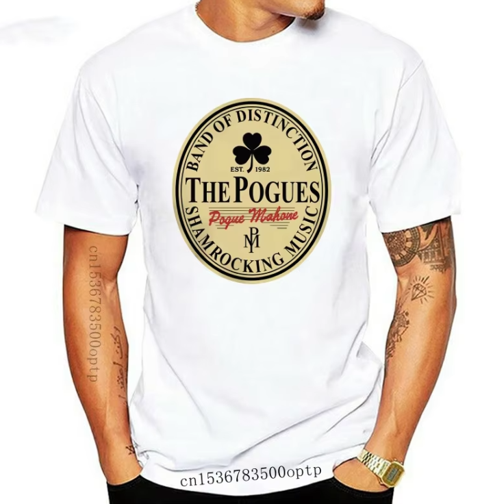 The Pogues Shamrocking Music Graphic T-shirt