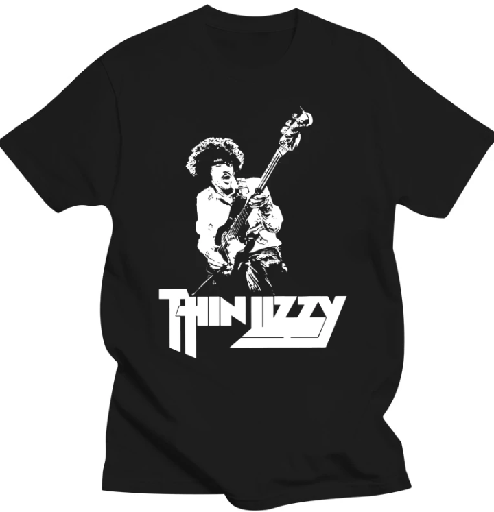 Thin Lizzy Graphic Bassist T-shirt – Iconic Irish Rock Band Merchandise