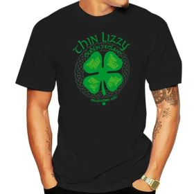 Thin Lizzy Irish Clover T-shirt – Celebrate Dublin’s Rock Icons