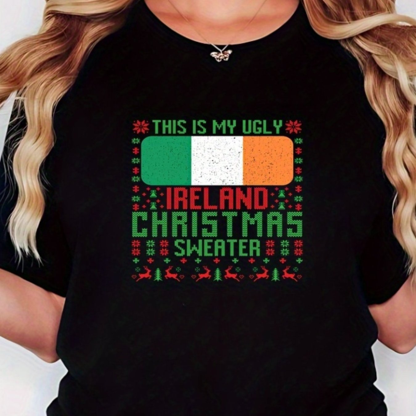 Ugly Irish Xmas T-Shirt – Ireland Flag Christmas Humor Tee Ugly Irish Xmas T-Shirt – Ireland Flag Christmas Humor Tee