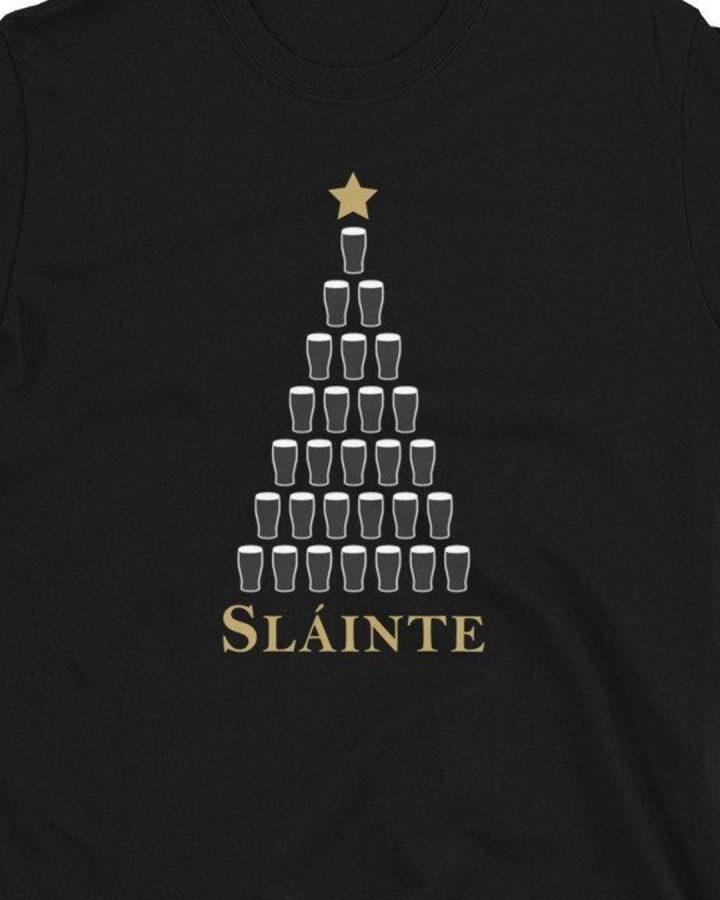 Sláinte Irish Christmas Shirt – Beer Tree Holiday Pub Tee