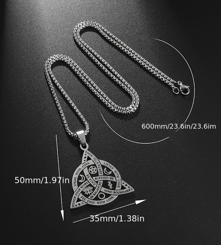 A Gorgeous Religious Mystic Star And Moon Necklace