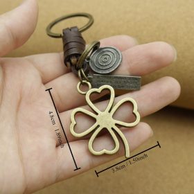 Men Lucky Four-Leaf Clover Key Ring Men’s Lucky Four-Leaf Clover Key Ring