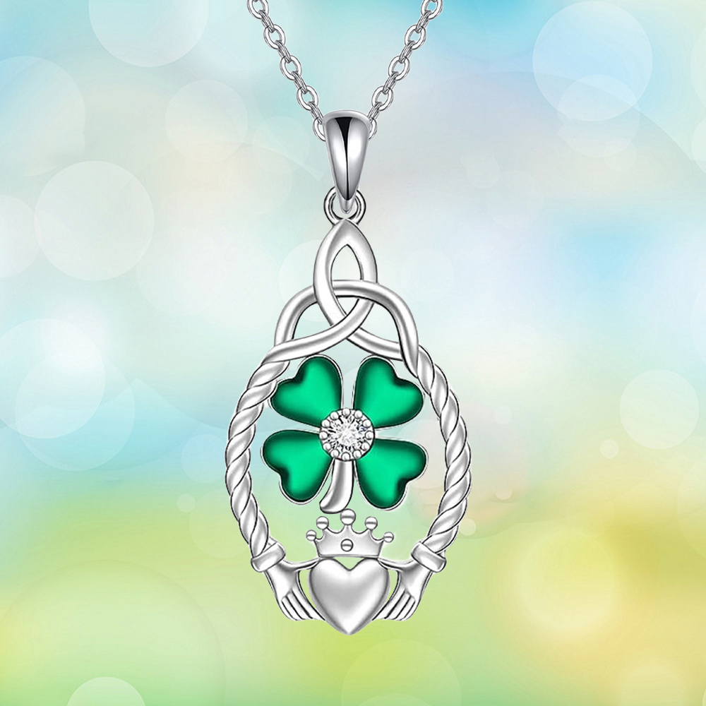 Celtic Knot Oval Pendant Necklace Celtic Knot Oval Pendant Necklace