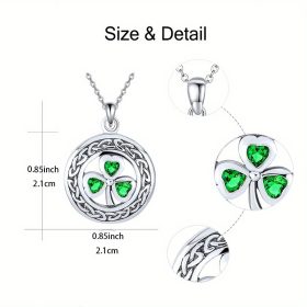 Fashionable and exquisite clover round necklace
