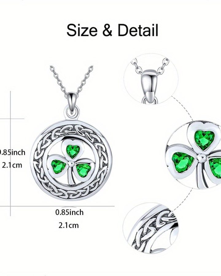 Fashionable and exquisite clover round necklace