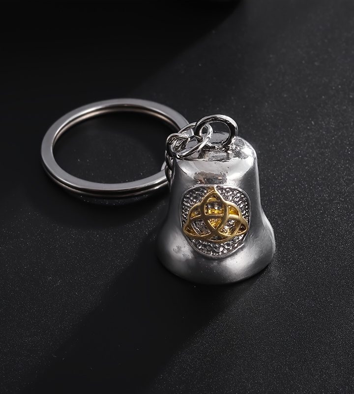 Irish Celtic Knot Bell Keychain
