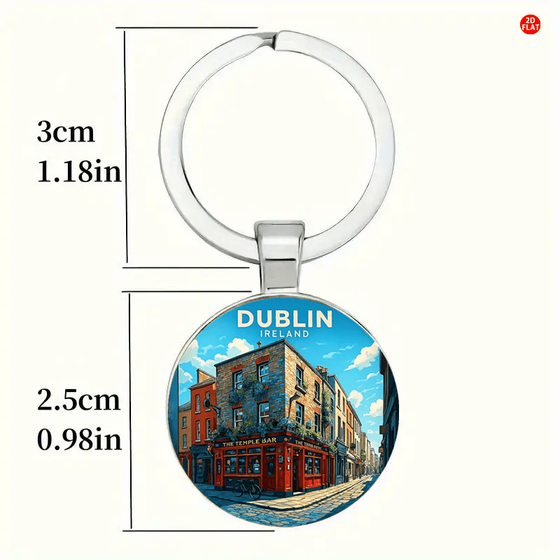 Dublin Irish Retro Keychain Dublin Irish Retro Keychain