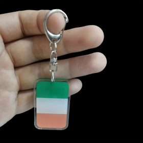 2D Flat 1pc Irish Flag Keychain