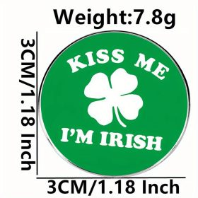 Kiss Me I'm Irish Brooch Pin Badge Kiss Me I'm Irish Brooch Pin Badge