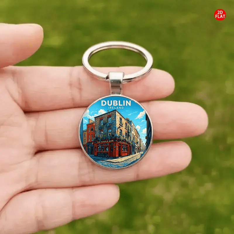 Dublin Irish Retro Keychain Dublin Irish Retro Keychain