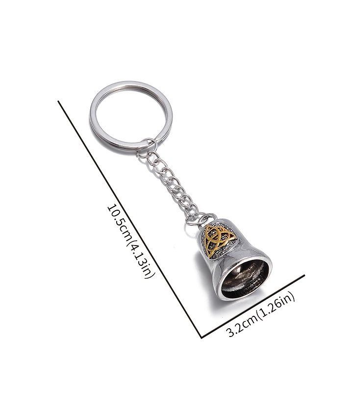 Irish Celtic Knot Bell Keychain
